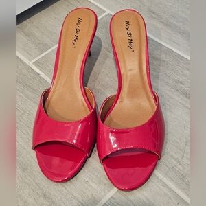 Red Women's Heeled Sandals